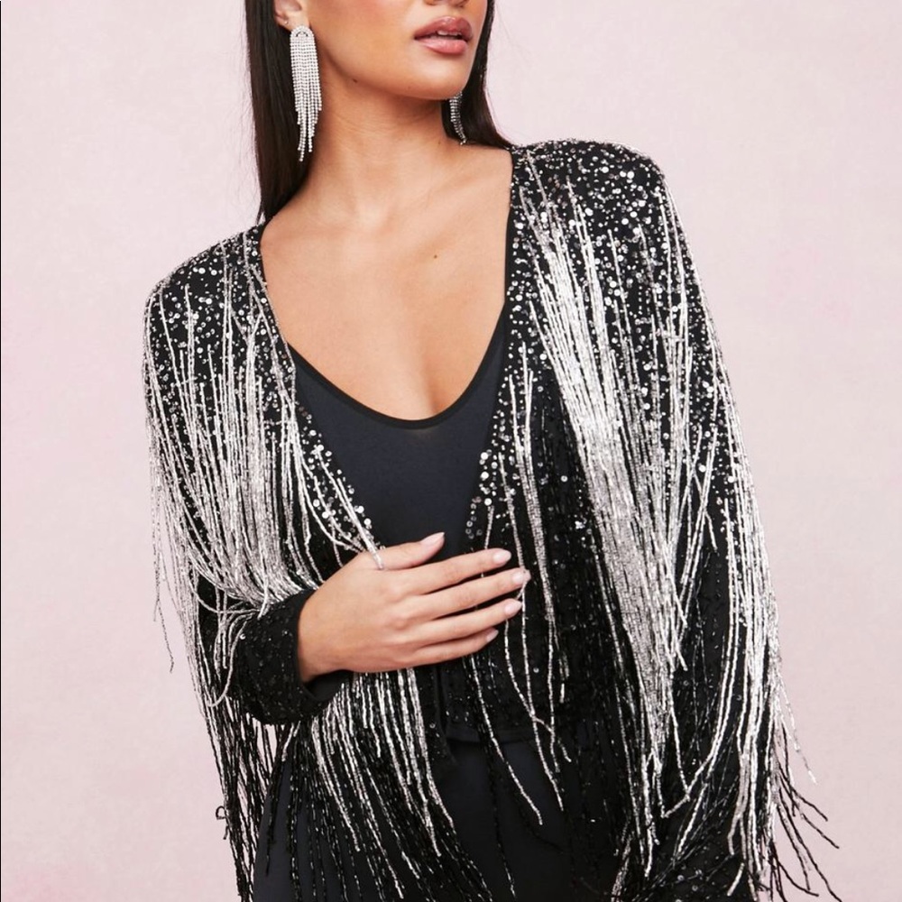 Daily Icons Metallic Fringed Jacket
